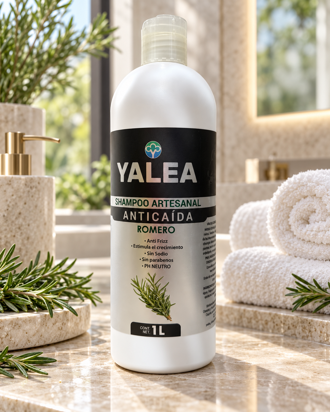 Shampoo de romero YALEA de 1 litro
